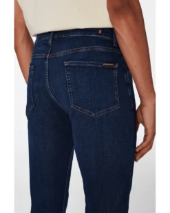 7 For All Mankind Mens Slimmy Crosshatch Roar Jeans, Blue Denim -Boszz Clothing Shop 7 for all mankind mens slimmy crosshatch roar jeans blue denim p42611 261867 image