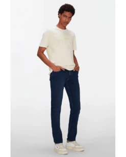 7 For All Mankind Mens Slimmy Crosshatch Roar Jeans, Blue Denim -Boszz Clothing Shop 7 for all mankind mens slimmy crosshatch roar jeans blue denim p42611 261873 image