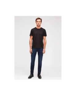 7 For All Mankind Mens Slimmy Luxe Performance Jeans Mid Dark Blue -Boszz Clothing Shop 7 for all mankind mens slimmy luxe performance jeans mid dark blue p44564 282200 image