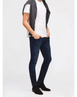 7 For All Mankind Mens Slimmy Tapered Luxe Performance Plus Jeans Deep Blue -Boszz Clothing Shop 7 for all mankind mens slimmy tapered luxe performance plus jeans deep blue p44561 282134 zoom