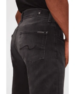 7 For All Mankind Mens Slimmy Tapered Luxe Performance Plus Jeans Washed Black -Boszz Clothing Shop 7 for all mankind mens slimmy tapered luxe performance plus jeans washed black p43625 272189 image