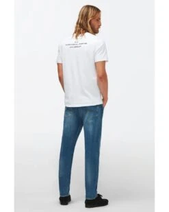 7 For All Mankind Mens Slimmy Tapered Stretch Tek Intuitive Jeans, Mid Blue Denim -Boszz Clothing Shop 7 for all mankind mens slimmy tapered stretch tek intuitive jeans mid blue denim p41838 244539 image