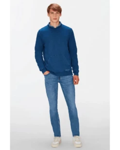 7 For All Mankind Mens Slimmy Tapered Stretch Tek Nomad Jeans, Light Blue Denim -Boszz Clothing Shop 7 for all mankind mens slimmy tapered stretch tek nomad jeans light blue denim p42613 259825 image