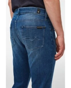 7 For All Mankind Mens Slimmy Tapered Stretch Tek Too Late Jeans, Mid Blue Denim 12 7 For All Mankind Mens Slimmy Tapered Stretch Tek Too Late Jeans, Mid Blue Denim -Boszz Clothing Shop 7 for all mankind mens slimmy tapered stretch tek too late jeans mid blue denim p40634 229741 image