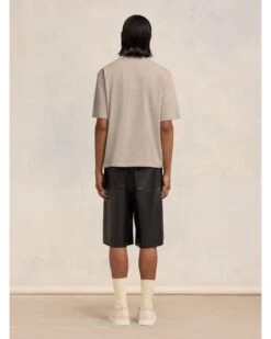 Ami Mens Oversized Heart Logo T-Shirt Heather Light Beige -Boszz Clothing Shop ami mens oversized heart logo t shirt heather light beige p44734 284546 zoom