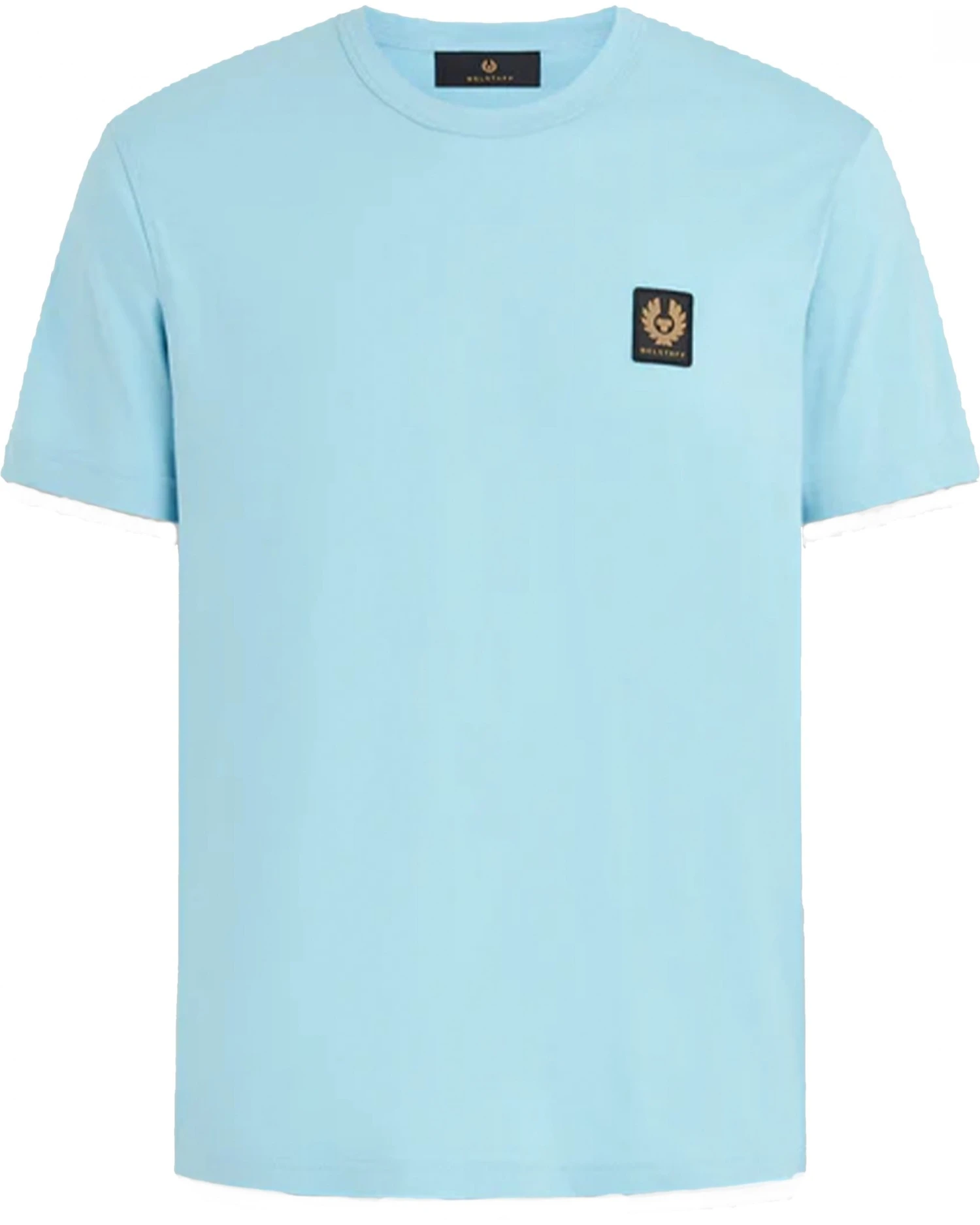 Belstaff Mens Chest Patch T-Shirt Skyline Blue 3 Belstaff Mens Chest Patch T-Shirt Skyline Blue