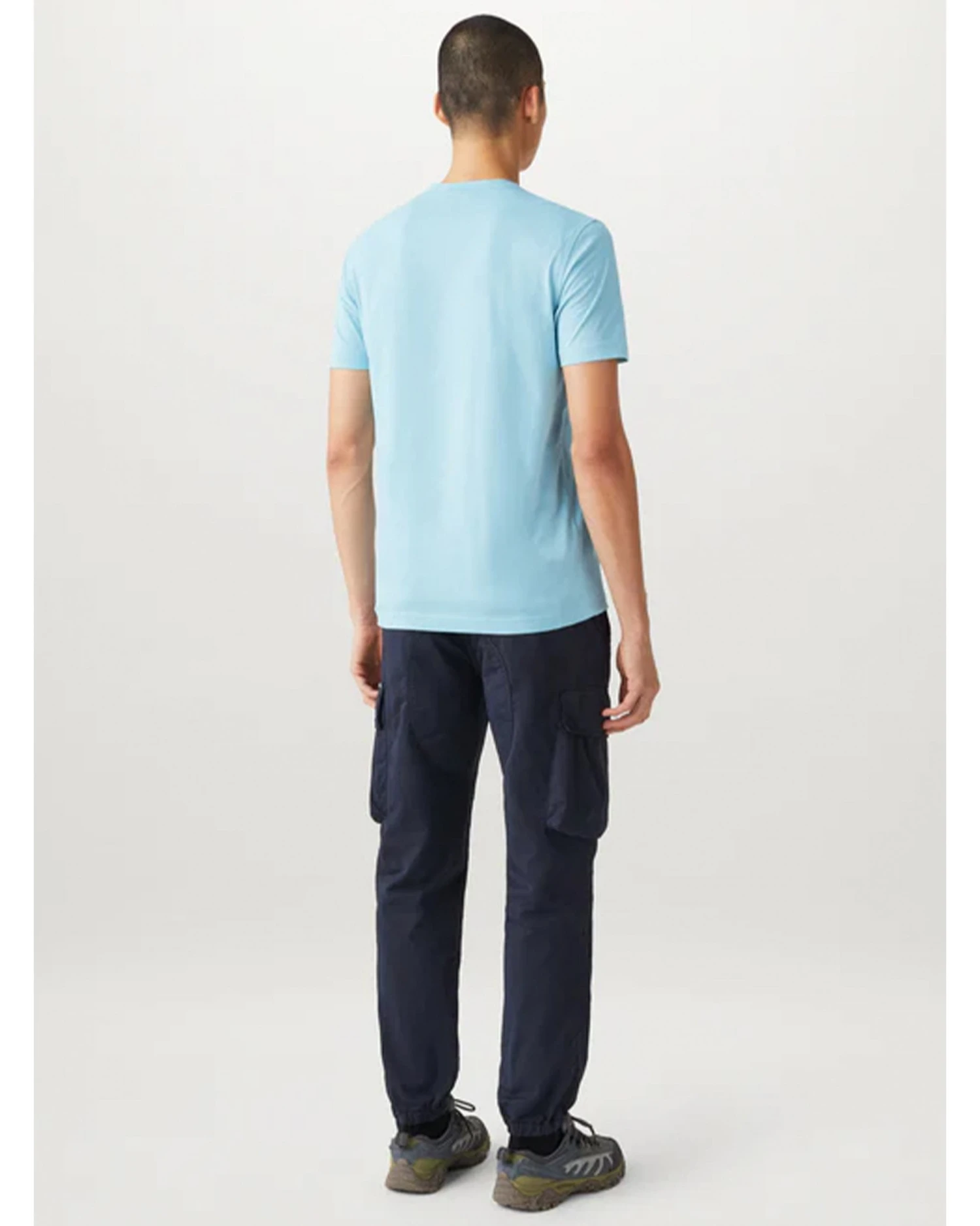 Belstaff Mens Chest Patch T-Shirt Skyline Blue 5 Belstaff Mens Chest Patch T-Shirt Skyline Blue - Image 3