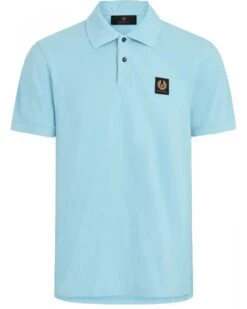 Belstaff Belstaff Mens Patch Polo Shirt Skyline Blue