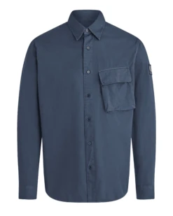 Belstaff Mens Scale Pitch Shirt Dark Ink