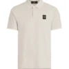 Belstaff Mens Tipped Patch Polo Shirt Moonbeam