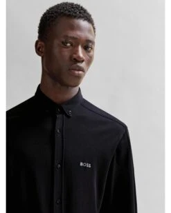 BOSS Mens B Motion Shirt Black -Boszz Clothing Shop boss mens b motion shirt black p44465 282087 zoom