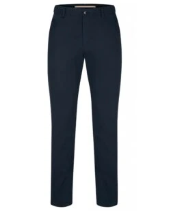 BOSS Mens C-Genius Slim Fit Stretch Cotton Trousers, Navy Blue Chinos