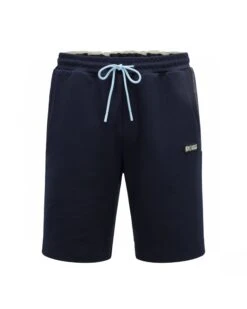 BOSS Mens Headlo Dark Blue Cotton Blend Regular Fit Shorts
