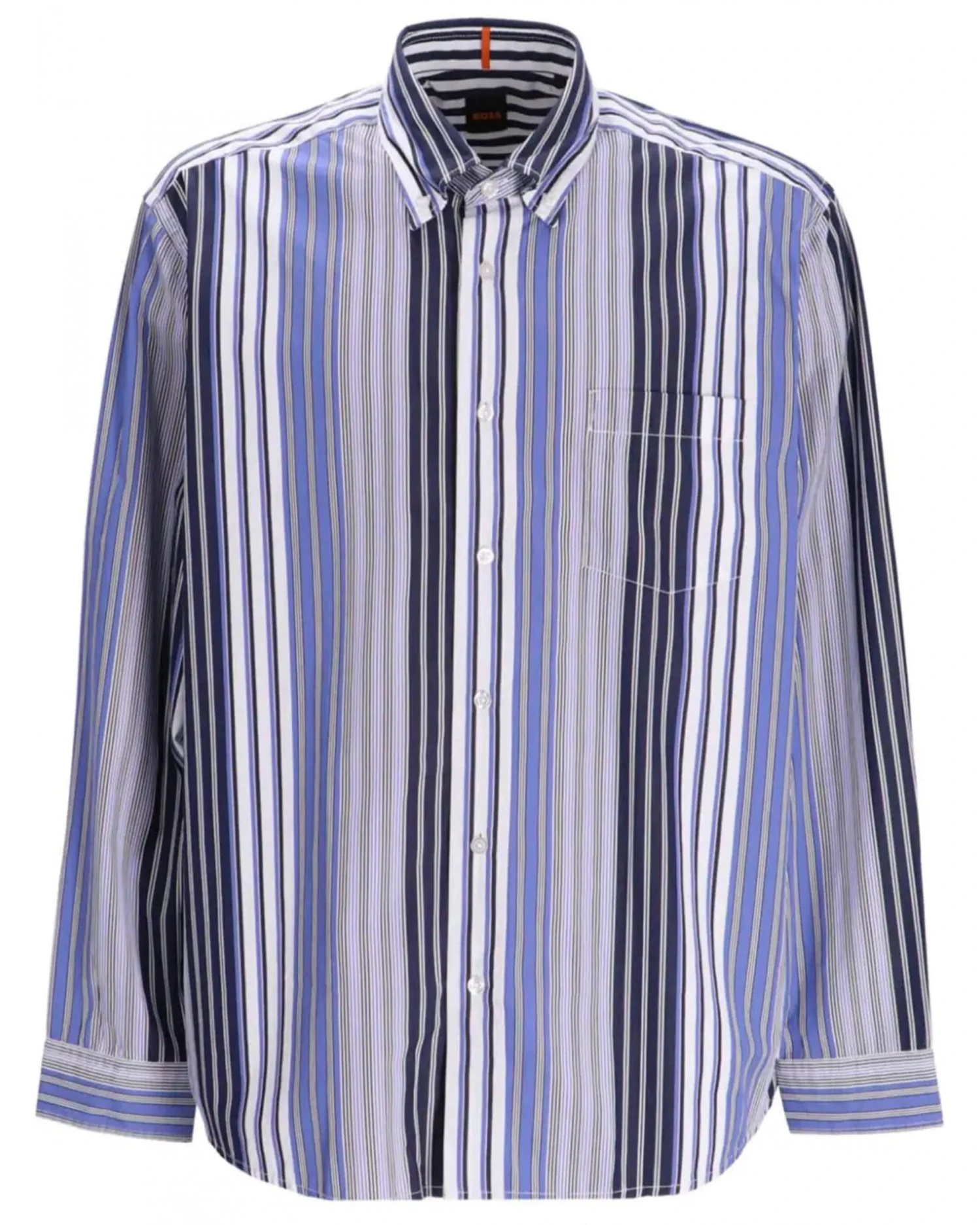 BOSS Mens Lambey 1 Striped Shirt Multi Blue 3 BOSS Mens Lambey 1 Striped Shirt Multi Blue