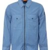 BOSS Mens Lovel Crinkle Effect Zip Overshirt, Blue Jacket -Boszz Clothing Shop boss mens lovel crinkle effect zip overshirt blue jacket p42760 258763 zoom