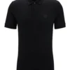 BOSS Mens Nos Logo Patch Passenger Polo Shirt Black -Boszz Clothing Shop boss mens nos logo patch passenger polo shirt black p44486 280484 zoom
