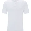 BOSS Mens Nos Logo Patch Passenger Polo Shirt White -Boszz Clothing Shop boss mens nos logo patch passenger polo shirt white p44487 280490 zoom