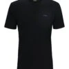 BOSS Mens Organic Curved Logo T Shirt Black -Boszz Clothing Shop boss mens organic curved logo t shirt black p43640 271242 zoom