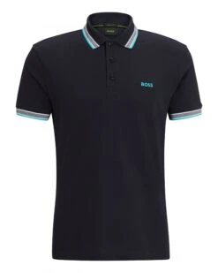 BOSS Mens Paddy Polo Shirt Dark Blue