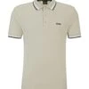 BOSS Mens Paddy Polo Shirt Light Beige -Boszz Clothing Shop boss mens paddy polo shirt light beige p44461 279755 zoom