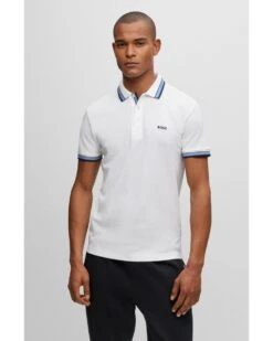 BOSS Mens Paddy Polo Shirt Light Natural White -Boszz Clothing Shop boss mens paddy polo shirt light natural white p43648 271284 image