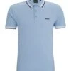 BOSS Mens Paddy Polo Shirt Open Blue -Boszz Clothing Shop boss mens paddy polo shirt open blue p43799 276284 zoom