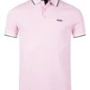 BOSS Mens Paddy Polo Shirt Pastel Pink -Boszz Clothing Shop boss mens paddy polo shirt pastel pink p44459 281606 zoom