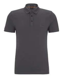BOSS Mens Passenger Polo Shirt Dark Grey