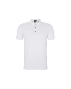 BOSS Mens Passenger Polo Shirt White