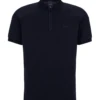 BOSS Mens Philix Zip Polo Shirt Dark Blue 1 BOSS Mens Philix Zip Polo Shirt Dark Blue -Boszz Clothing Shop boss mens philix zip polo shirt dark blue p43652 275151 image
