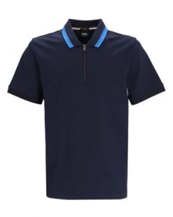 BOSS Mens Polston Polo Shirt Dark Blue