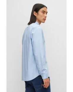 BOSS Mens Rickert Oxford Shirt Open Blue -Boszz Clothing Shop boss mens rickert oxford shirt open blue p43578 271395 image