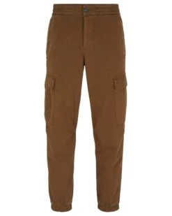 BOSS Mens Sisla Relaxed Fit Cargo Trousers Brown