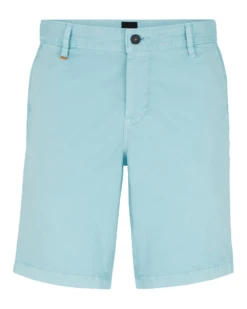 BOSS Mens Slim Fit Chino Shorts Open Blue