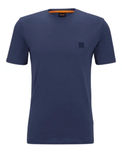 BOSS Mens Tales Patch T Shirt Navy