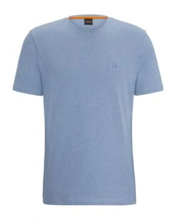 BOSS Mens Tales T Shirt Open Blue