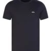 BOSS Mens Tee Curved Regular Fit Organic Cotton T Shirt, Dark Blue Tee 2 BOSS Mens Tee Curved Regular Fit Organic Cotton T Shirt, Dark Blue Tee -Boszz Clothing Shop boss mens tee curved regular fit organic cotton t shirt dark blue tee p41891 254716 zoom