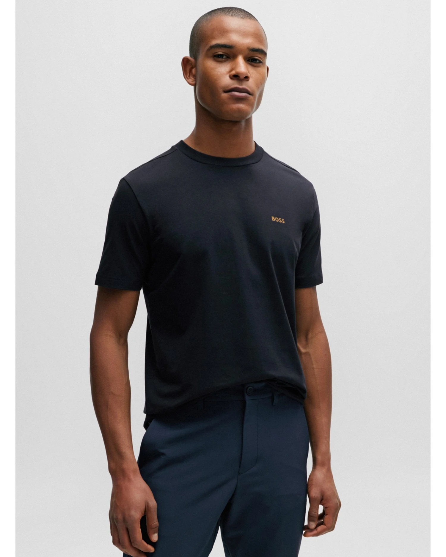 BOSS Mens Tee T Shirt Dark Blue 4 BOSS Mens Tee T Shirt Dark Blue - Image 2