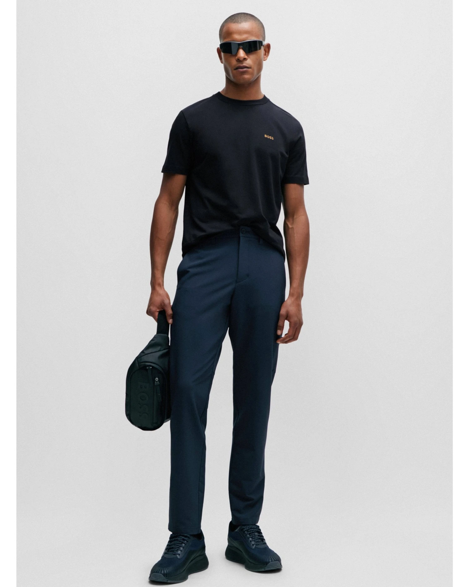 BOSS Mens Tee T Shirt Dark Blue 6 BOSS Mens Tee T Shirt Dark Blue - Image 4