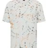 BOSS Mens Tepaint Pain Splash Print T Shirt, Grey Tee 1 BOSS Mens Tepaint Pain Splash Print T Shirt, Grey Tee -Boszz Clothing Shop boss mens tepaint pain splash print t shirt grey tee p42922 262179 zoom