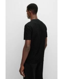 BOSS Mens Tiburt Monogram Pattern T Shirt, Black Tee 9 BOSS Mens Tiburt Monogram Pattern T Shirt, Black Tee -Boszz Clothing Shop boss mens tiburt monogram pattern t shirt black tee p42480 255999 image