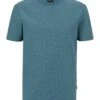 BOSS Mens Tiburt Monogram Pattern T Shirt, Turquoise Aqua Blue Tee 2 BOSS Mens Tiburt Monogram Pattern T Shirt, Turquoise Aqua Blue Tee -Boszz Clothing Shop boss mens tiburt monogram pattern t shirt turquoise aqua blue tee p42481 256950 zoom
