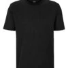 BOSS Mens Tiburt Structured T Shirt Dark Black