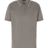 Emporio Armani Mens 1/4 Zip Polo Grey -Boszz Clothing Shop emporio armani mens 1 4 zip polo grey p43599 275674 zoom