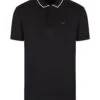 Emporio Armani Mens Black Travel Essentials Tencel Blend Jersey Polo Shirt -Boszz Clothing Shop emporio armani mens black travel essentials tencel blend jersey polo shirt p42979 262724 zoom