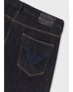 Emporio Armani Mens J06 Slim Fit Embroidered Eagle Jeans, Dark Wash Denim -Boszz Clothing Shop emporio armani mens j06 slim fit embroidered eagle jeans dark wash denim p41741 255924 zoom