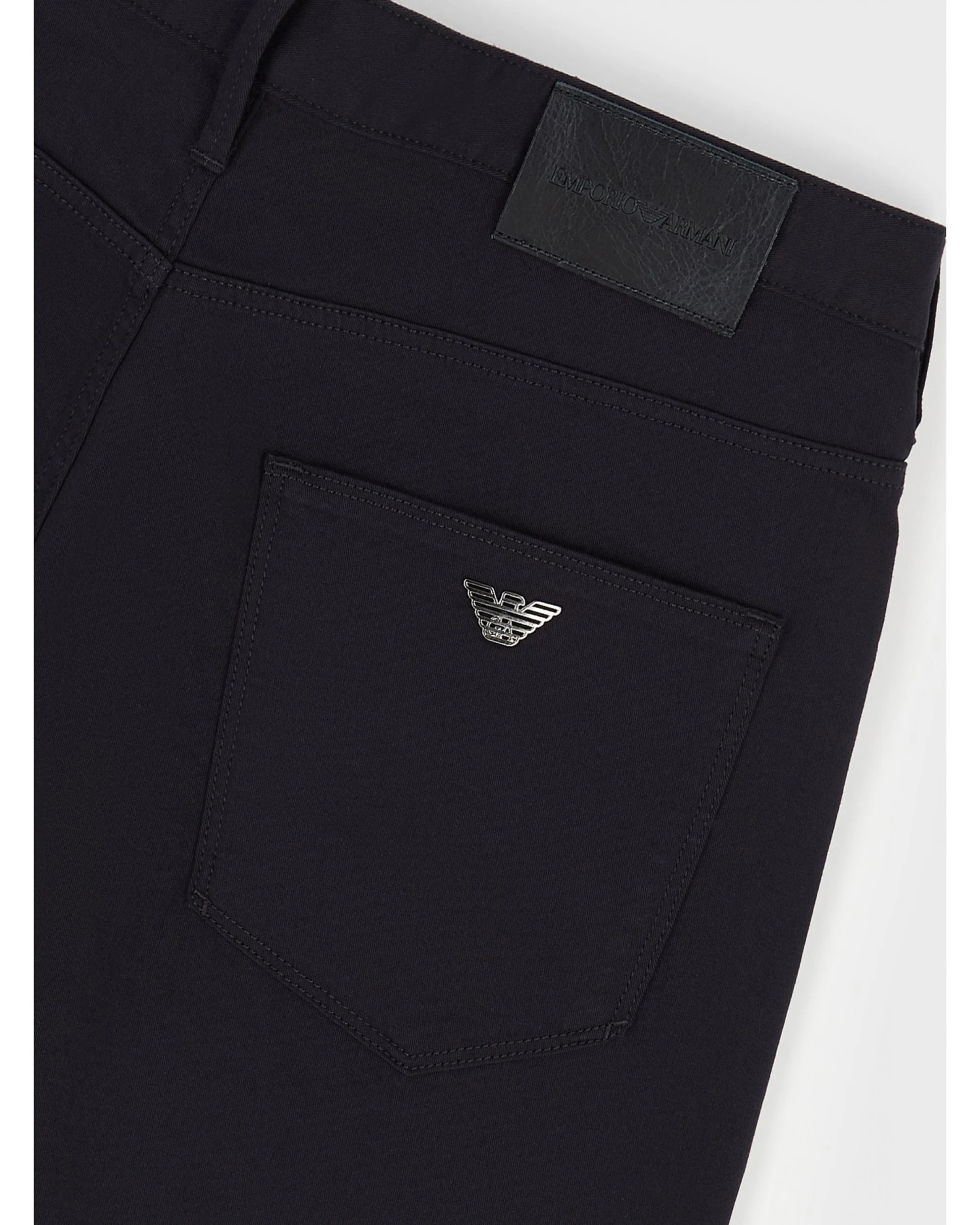 Emporio Armani Mens J06 Slim Fit Stretch Gabardine Jeans Navy 6 Emporio Armani Mens J06 Slim Fit Stretch Gabardine Jeans Navy - Image 4