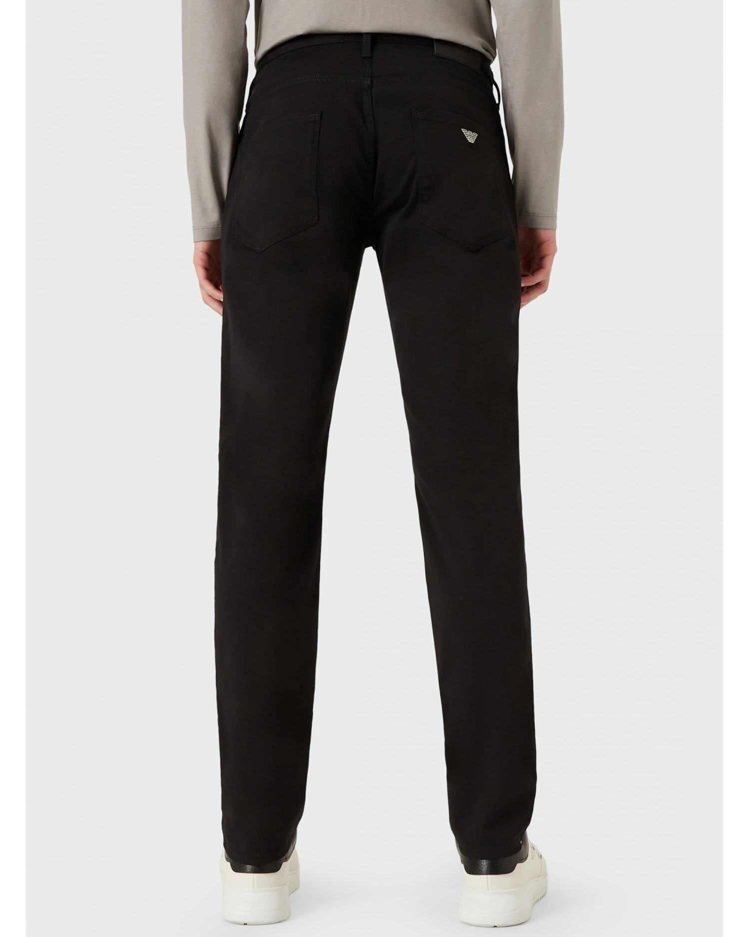 Emporio Armani Emporio Armani Mens J06 Slim Fit Stretch Gabardine Jeans Nero Black 4 Emporio Armani Emporio Armani Mens J06 Slim Fit Stretch Gabardine Jeans Nero Black - Image 2