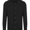 Emporio Armani Mens Poplin Shirt Black