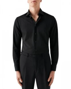 Eton Shirts Mens 4 Way Stretch Shirt Black -Boszz Clothing Shop eton shirts mens 4 way stretch shirt black p44171 273871 zoom